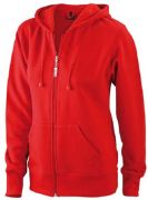 Damen Kapuzen-Sweat Jacke / James & Nicholson