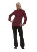 Damen-Baumwoll-Kochjacke Agathe Bordeaux/ Karlowsky