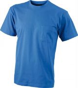 Herren T-Shirt mit Brusttasche / James & Nicholson