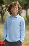 Kinder Poloshirt Langarm / Fruit of the Loom 63-201-0