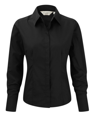 Ladies LS Fitted Poplin Shirt / Russell Europe 0R924F0