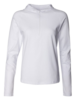 Half Zip Hooded Top / Bella 875 / XL White