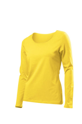 Damen TasTy T-Shirt Langarm / Hanes 2440 L Sun Flower Yellow