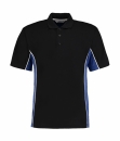 Herren Track Polo-Shirt/ Kustom Kit KK475 3XL Black/Royal/White