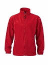 Full-Zip Fleece / James & Nicholson JN044 XL-Red