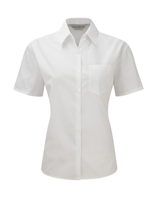 Ladies Poplin Shirt / Russell Europe 0R935F0 S (36)-White