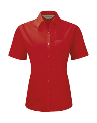 Ladies Poplin Shirt / Russell Europe 0R935F0 XL (42)-Classic Red