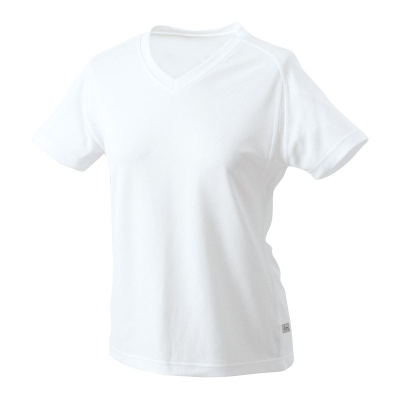 Ladies Running-T / James & Nicholson XS-White/White