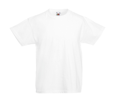 Original T Kids T-Shirt bis Gr.164 (14-15) / Fruit of the Loom 61-019-0 116 (5-6) White