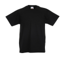 Original T Kids T-Shirt bis Gr.164 (14-15) / Fruit of the Loom 61-019-0 152 (12-13) Black