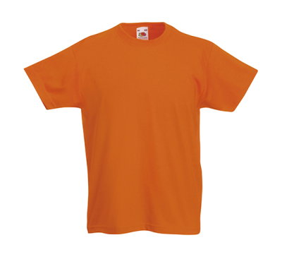 Original T Kids T-Shirt bis Gr.164 (14-15) / Fruit of the Loom 61-019-0 152 (12-13) Orange