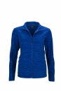 Ladies Fleece Jacket Stehkragen / James Nicholson JN769 2XL-Royal-Melange/Blue