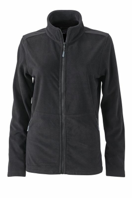 Ladies Basic Fleece Jacket / James Nicholson JN765 S-Black