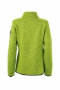 Ladies Knitted Fleece Jacket Melange / James Nicholson JN761