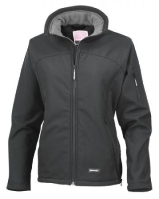Damen Soft Shell Jacke/Result R122F/ S Black
