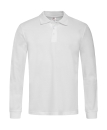 Herren Langarm Poloshirt / Stedman ST3400 S-White