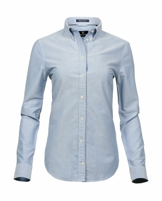 Ladies Perfect Oxford Shirt / Tee Jays 4001 3XL-Light Blue