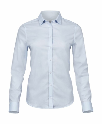 Ladies Stretch Luxury Shirt / Tee Jays 4025 3XL-Light Blue