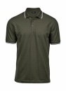 Luxury Stripe Stretch Polo / Teejays 1407