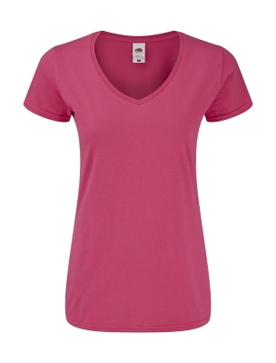 Ladies Iconic 150 V Neck T / Fruit of the Loom 61-444-0