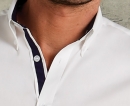 Tailored Fit Premium Contrast Oxford Shirt bis 2XL / Kustom Kit KK190