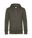 Herren KING Zipped Hooded Sweatjacke bis Gr.4XL / B&C WU03K
