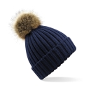 Fur Pop Pom Chunky Beanie / Beechfield B412