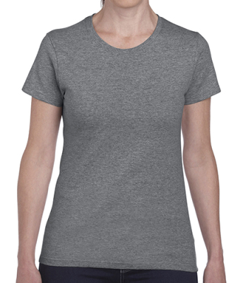 Heavy Cotton Womens T-Shirt / Gildan 5000L L-Graphite Heather