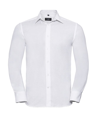 Oxford Shirt LS / Russell 0R922M0 4XL-White