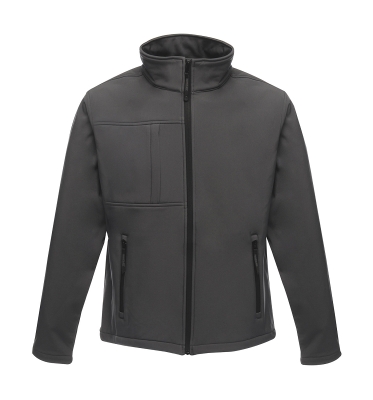 Octagon Mens II Softshell / Regatta TRA688 L-Seal Grey/Black