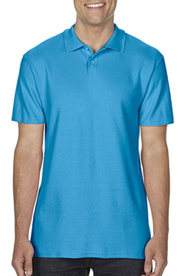 Herren Softstyle Double Pique Polo / Gildan 64800 M-Sapphire