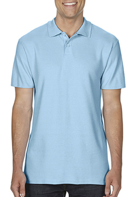 Herren Softstyle Double Pique Polo / Gildan 64800 3XL-Light Blue