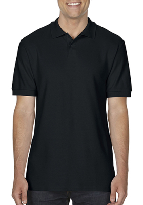 Herren Softstyle Double Pique Polo / Gildan 64800 4XL-Black