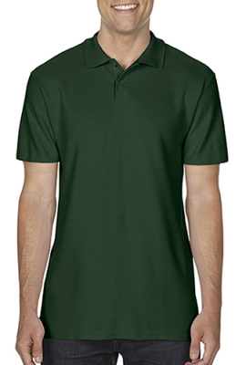 Herren Softstyle Double Pique Polo / Gildan 64800 4XL-Forest Green