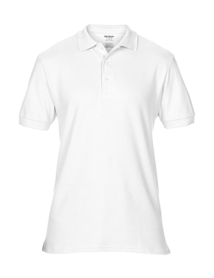 Herren Premium Cotton Double Piqué Polo / Gildan 85800 XL-White
