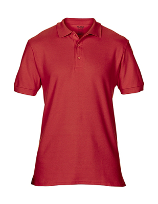 Herren Premium Cotton Double Piqué Polo / Gildan 85800 3XL-Red