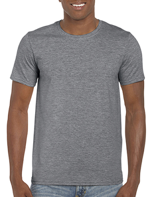 Softstyle Adult T-Shirt / Gildan 64000 M-Graphite Heather