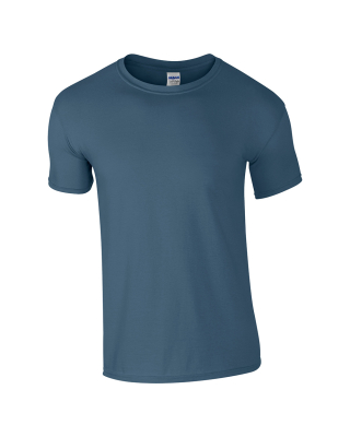 Softstyle Adult T-Shirt / Gildan 64000 L-Indigo Blue