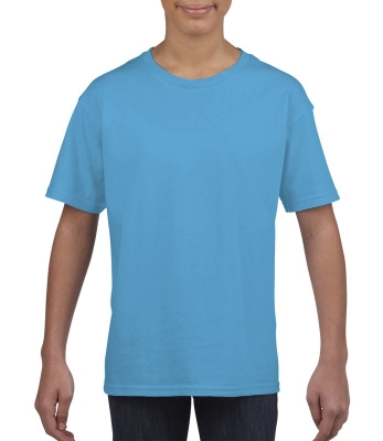 Kinder Ring Spun T-Shirt bis Gr.XL/164 / Gildan 64000B XS/104/3-4 Sapphire