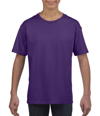 Kinder Ring Spun T-Shirt bis Gr.XL/164 / Gildan 64000B S/116/5-6 Purple