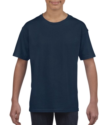 Kinder Ring Spun T-Shirt bis Gr.XL/164 / Gildan 64000B M/128/7-8 Navy