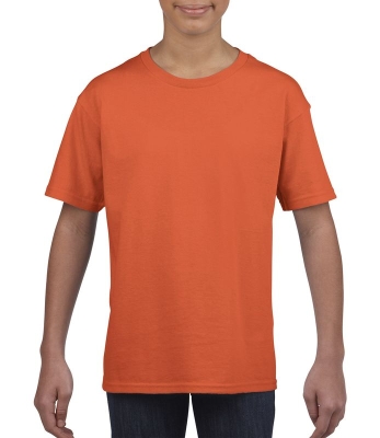 Kinder Ring Spun T-Shirt bis Gr.XL/164 / Gildan 64000B M/128/7-8 Orange