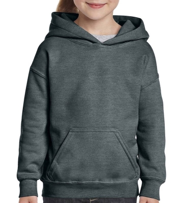 Kinder Heavy Blend Youth Hooded Sweat bis Gr.XL(176) / Gildan 18500B M (140/152) Dark Heather