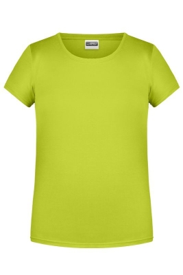 Mädchen Basic-T Shirt bis Gr.2XL / James & Nicholson 8007G XS (98/104) Acid-Yellow