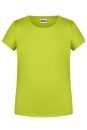 Mädchen Basic-T Shirt bis Gr.2XL / James & Nicholson 8007G XS (98/104) Acid-Yellow