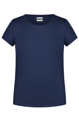 Mädchen Basic-T Shirt bis Gr.2XL / James & Nicholson 8007G XS (98/104) Navy