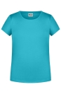 Mädchen Basic-T Shirt bis Gr.2XL / James & Nicholson 8007G XS (98/104) Pacific