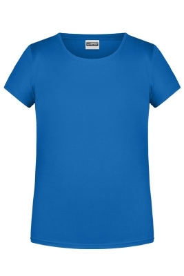 Mädchen Basic-T Shirt bis Gr.2XL / James & Nicholson 8007G S (110/116) Cobalt
