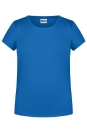 Mädchen Basic-T Shirt bis Gr.2XL / James & Nicholson 8007G S (110/116) Cobalt
