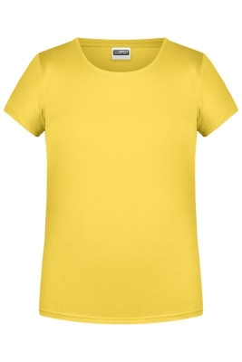 Mädchen Basic-T Shirt bis Gr.2XL / James & Nicholson 8007G S (110/116) Yellow
